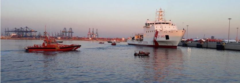 La flota del 'Aquarius' desembarca en Valencia
