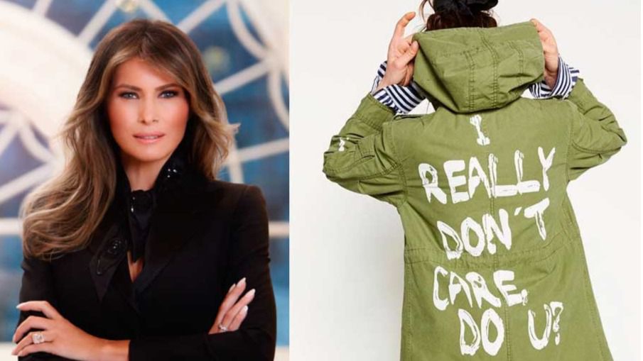 Melania Trump la lía con una polémica chaqueta de Zara