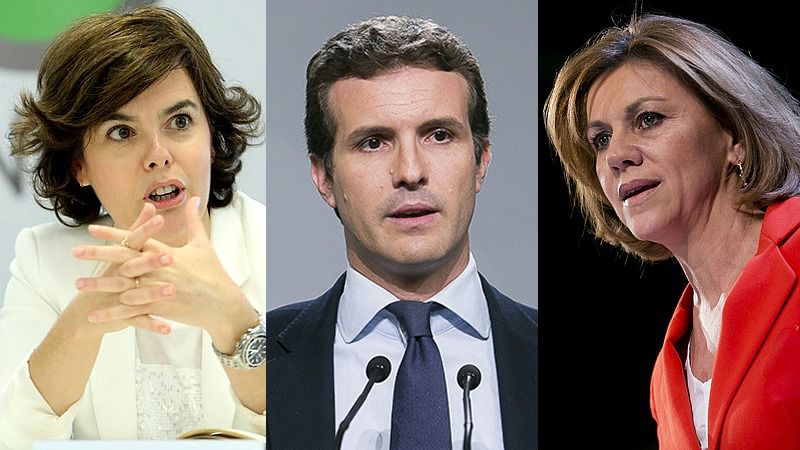 Se acabó la hermandad entre los candidatos del PP: Casado abre la guerra contra Santamaría y Cospedal
