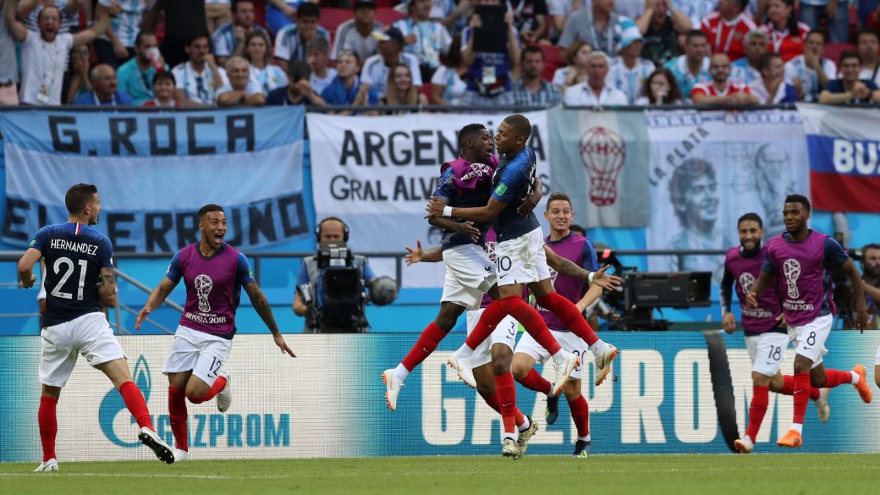 Francia supera a Argentina y se cuela en cuartos del Mundial (4-3)