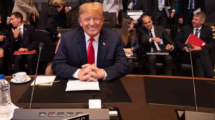 Donald Trump en la cumbre de la OTAN