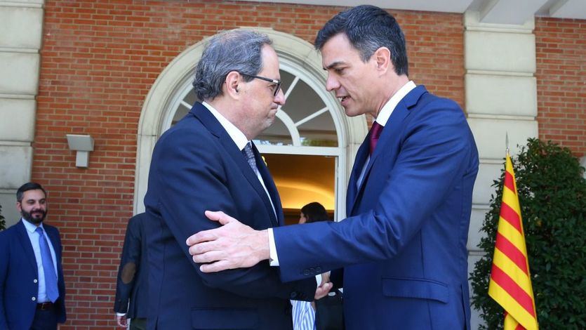 Pedro Sánchez y Quim Torra