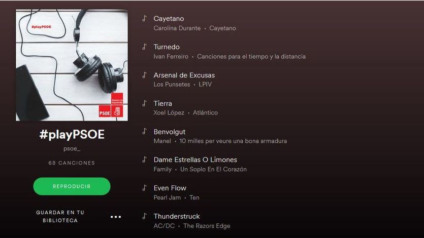 Las canciones preferidas de los líderes del PSOE