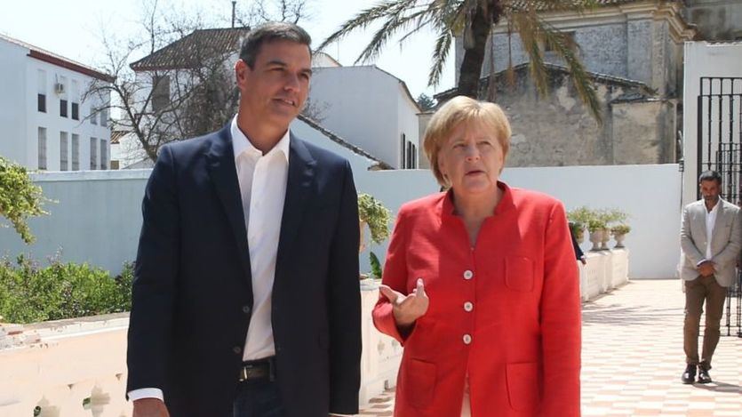 ro Sánchez y Angela Merkel