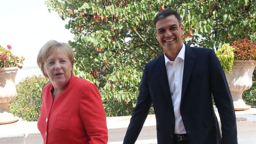 ro Sánchez y Angela Merkel