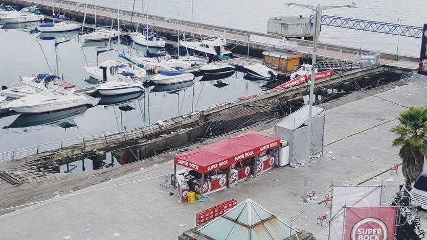 Cruce de acusaciones tras el desplome del paseo marítimo de Vigo durante un festival