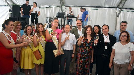 La alcaldesa de Ciudad Real, Pilar Zamora en la inauguracion de las fiestas