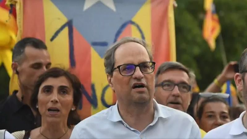 Torra llama a la movilización para una Diada "masiva" y "dar fuerza a la república catalana"