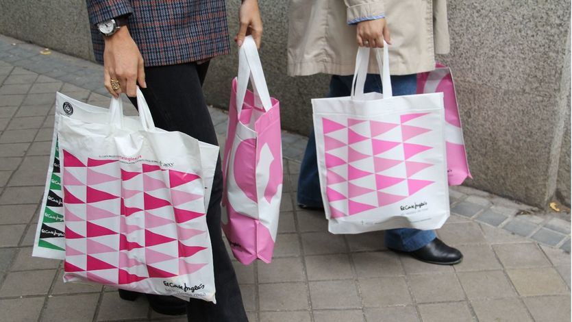 Logotipo rosa de El Corte Inglés con motivo del Día Mundial Contra el Cáncer de Mama