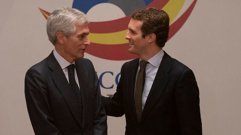 Adolfo Suárez Illana y Pablo Casado