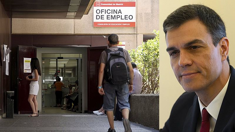 El paro baja a una tasa del 14,55% en el primer trimestre completo tras la llegada de Sánchez al Gobierno