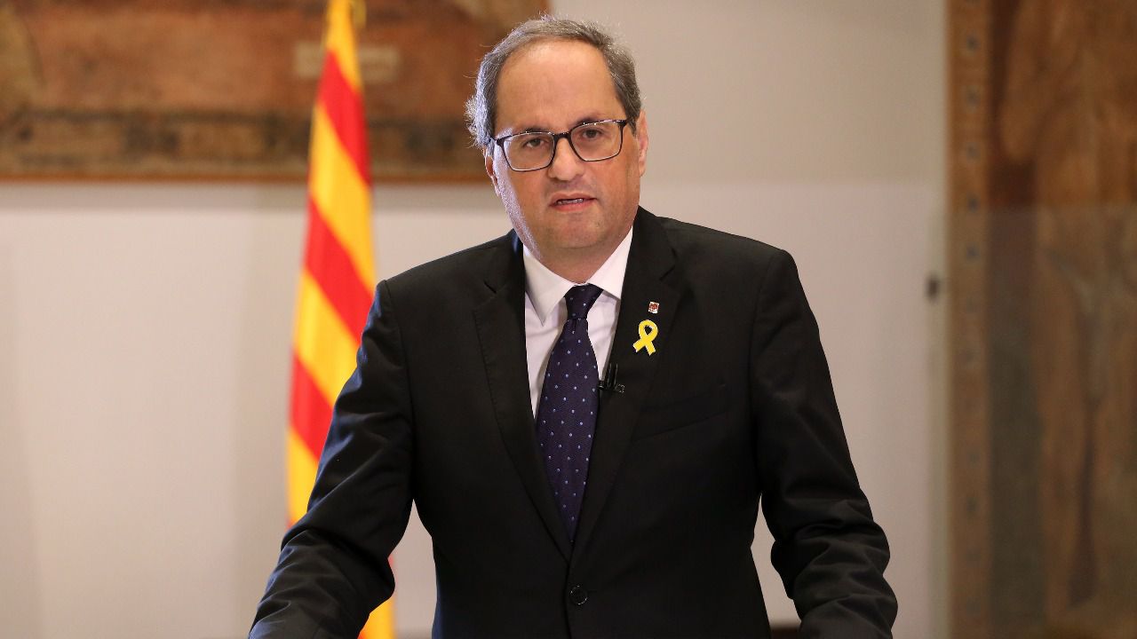 Torra pide continuar luchando por la República catalana en el primer aniversario del 27-O