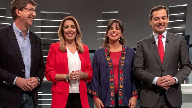 Susana Díaz arrincona a PP y Ciudadanos, que evitaron responder si pactarían con Vox tras las elecciones