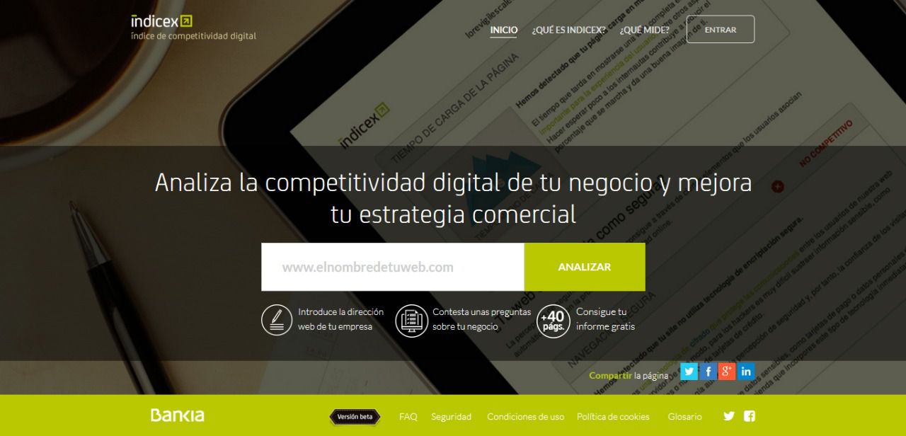 Bankia lanza Índicex Social, una herramienta para medir la digitalización y transparencia informativa de las ONG
