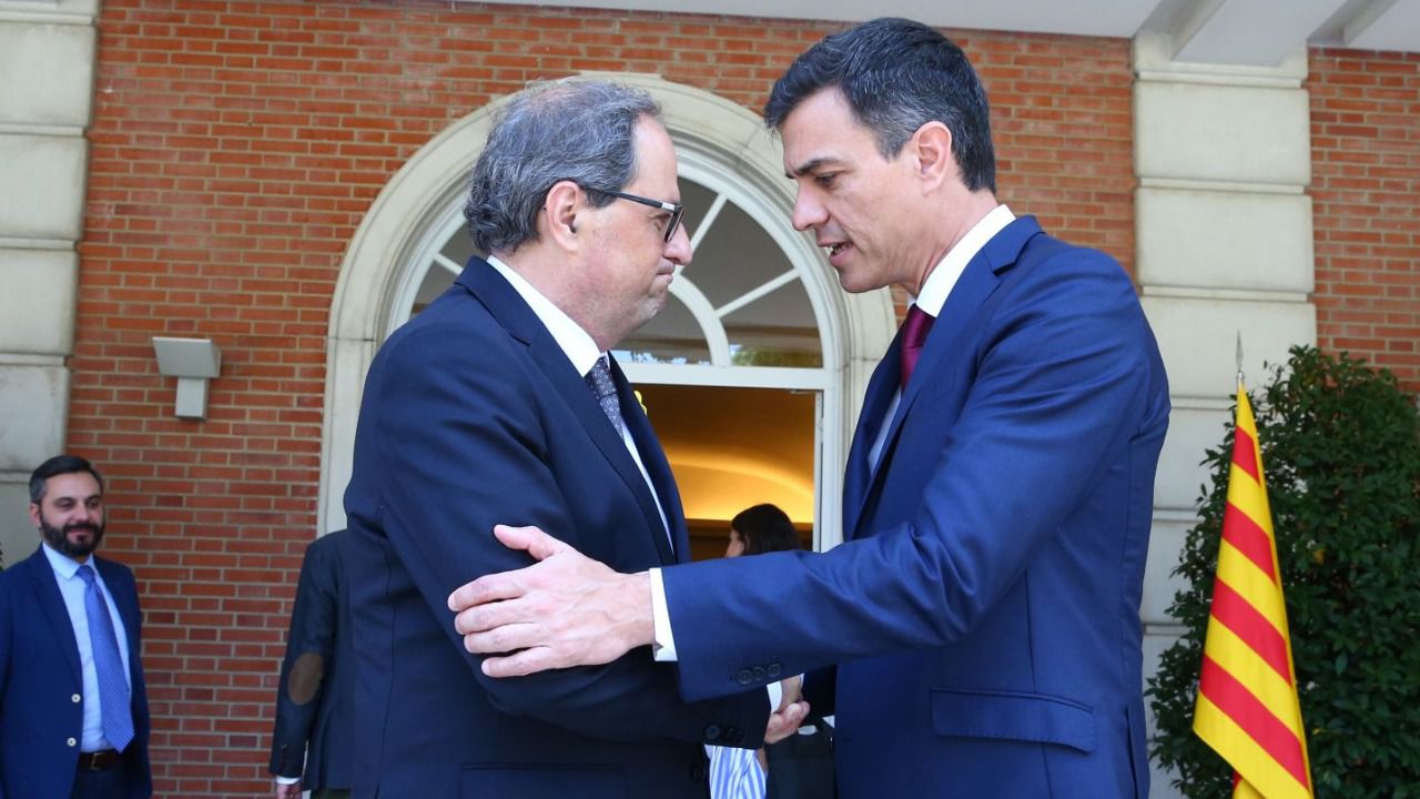 Moncloa pide formalmente al Govern catalán una reunión entre Sánchez y Torra el día 21