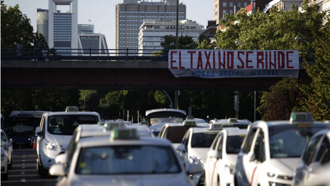 Los taxistas de Madrid votarán si hacer o no un paro indefinido contra los VTC