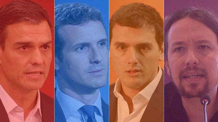 sanchez casado rivera iglesias candidatos elecciones colores