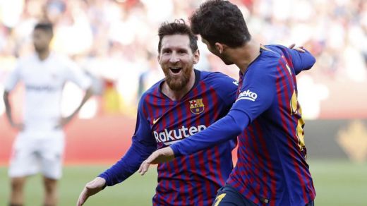Messi solito gana al Sevilla y saca al Barça de un apuro (2-4)