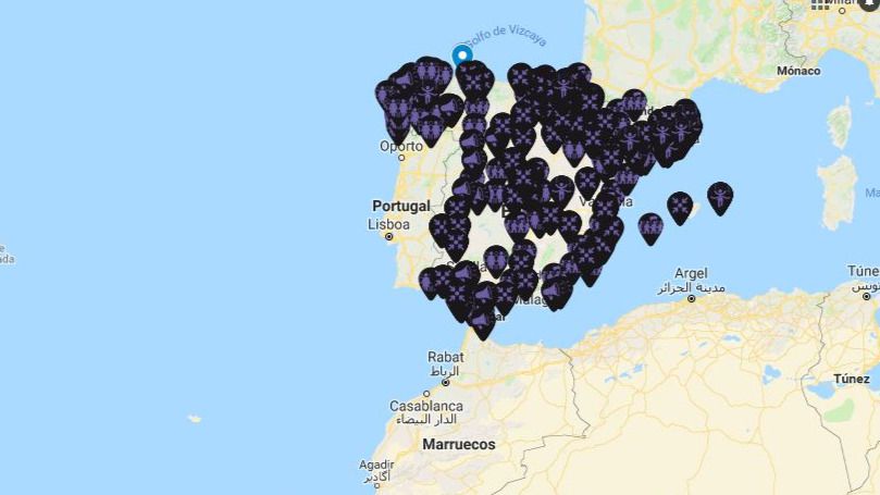 El mapa de las manifestaciones feministas del 8-M