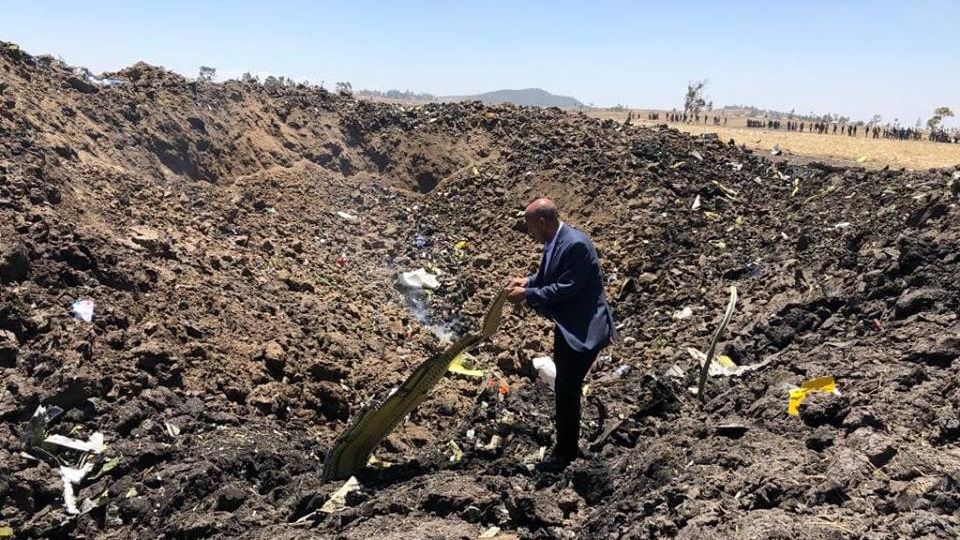 Trágico accidente de avión en un vuelo de Ethiopian Airlines con 157 personas a bordo
