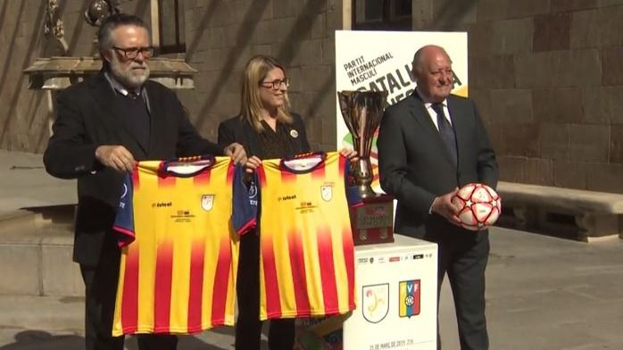 Elsa Artadi presenta partido Catalunya-Venezuela