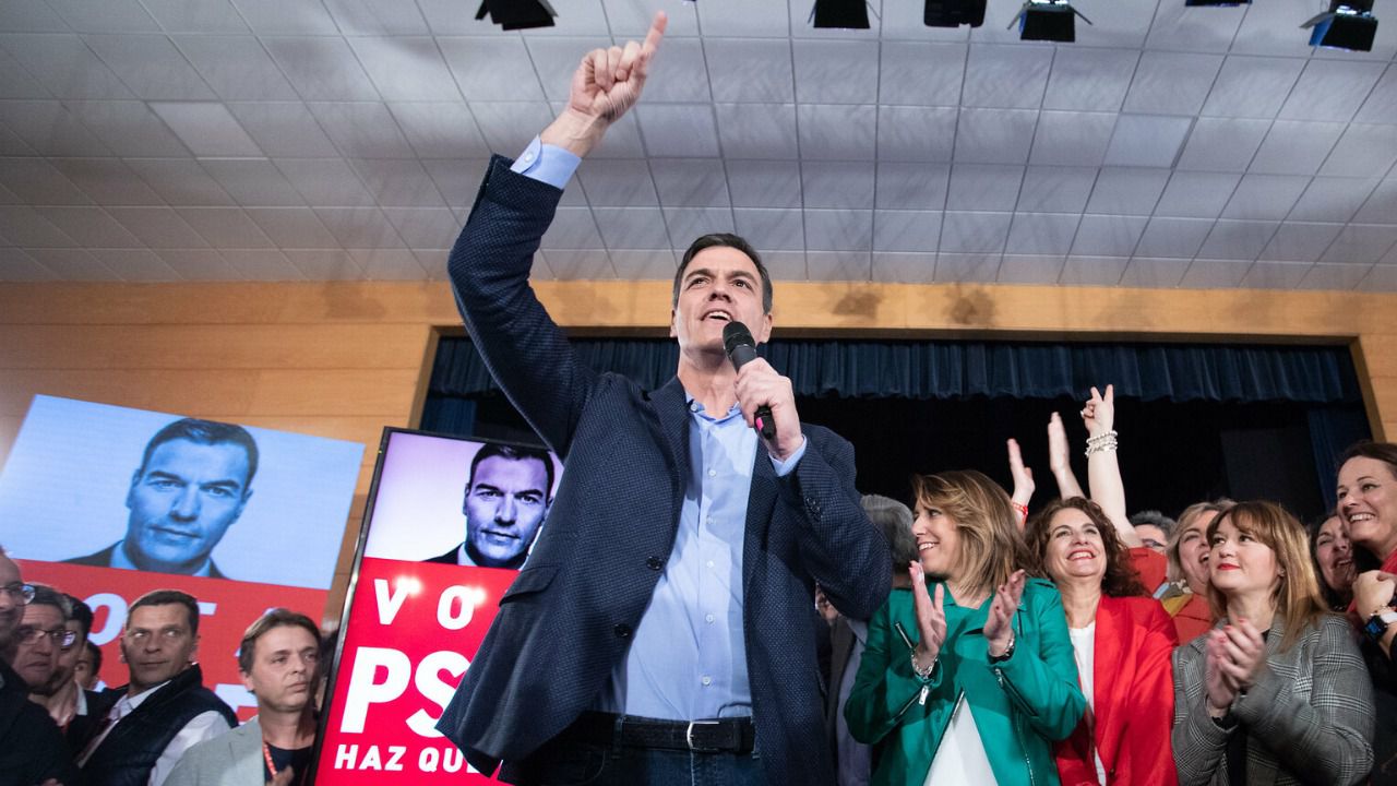 Sánchez arranca la campaña repitiendo mantras: el peligro de las derechas y la necesidad de un modelo de convivencia