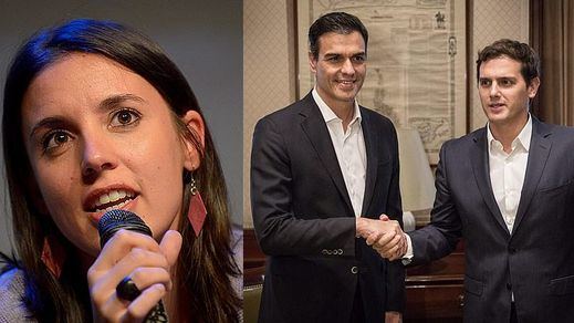 Podemos agota la campaña alertando sobre el pacto oculto del PSOE y Cs