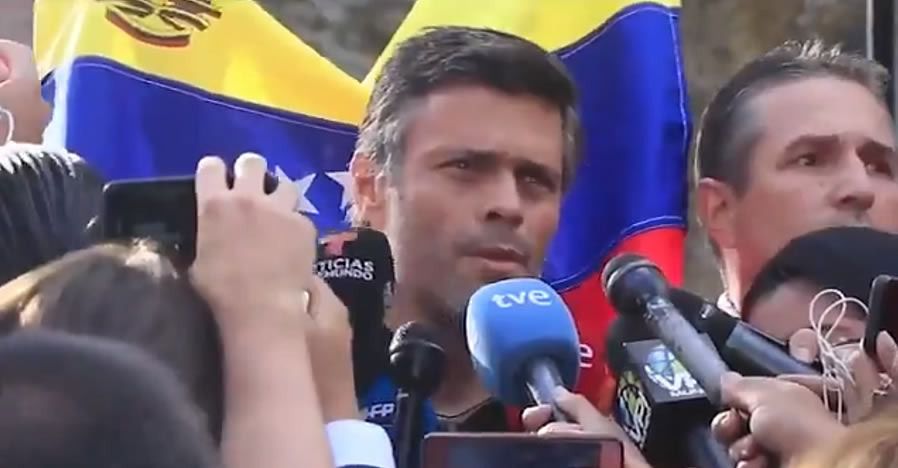 Las dos perlas que dejó Leopoldo López ante la prensa en la residencia del embajadador español en Caracas