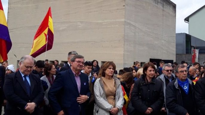 Ministra de Justicia Dolores Delgado en un acto en recuerdo de las víctimas del nazismo
