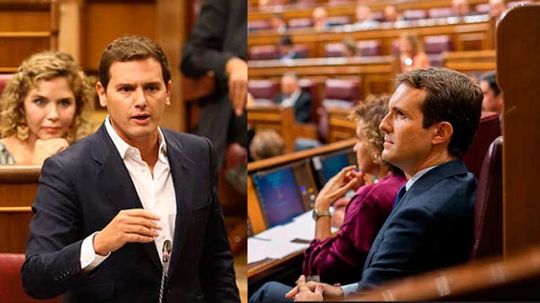 Albert Rivera y Pablo Casado