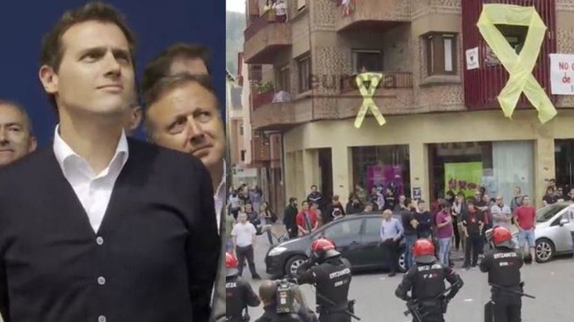 Boicot a Albert Rivera en el pueblo de Josu Ternera