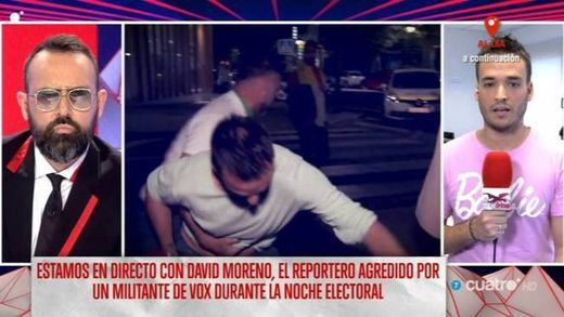 Las asociaciones de periodistas condenan la agresión de un militante de Vox a un reportero de Cuatro