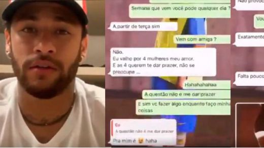 Neymar saca a la luz un chat íntimo para defenderse tras ser acusado de violación con imágenes de la denunciante