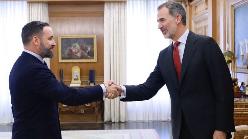 Santiago Abascal y Felipe VI