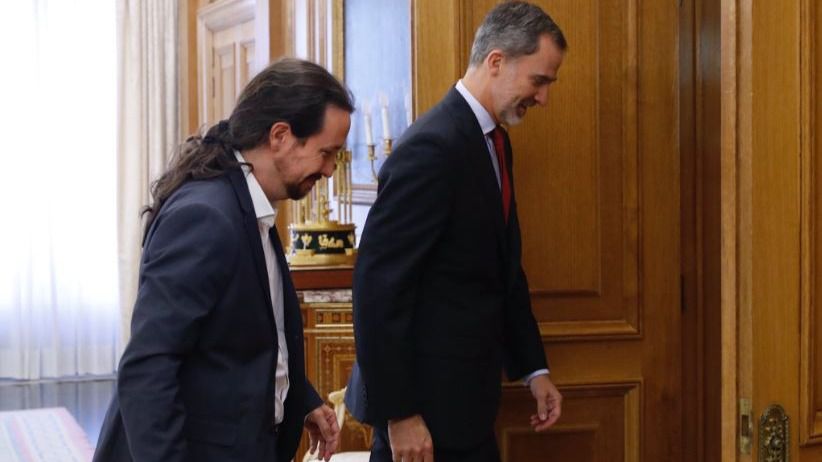 Pablo Iglesias y Felipe VI