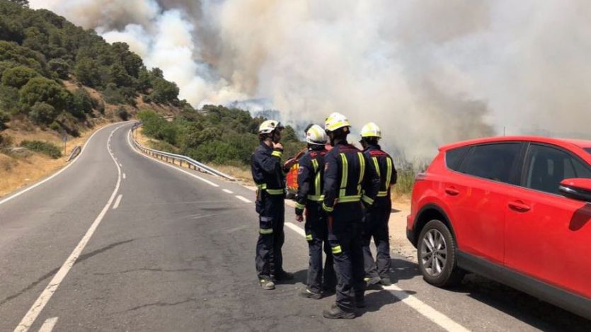 Incendio en la Comunidad de Madrid