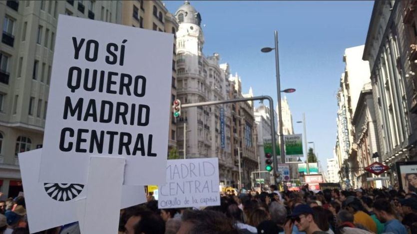 Manifestación a favor de Madrid Central