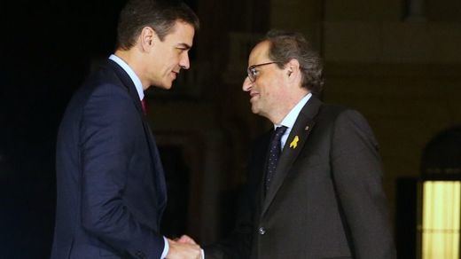 Torra confirma el 'no' de JxCat a la investidura de Sánchez si no propone un referéndum para Cataluña