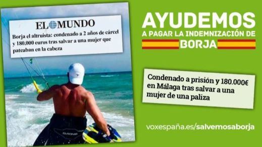 El 'héroe de Vox' cambia de opinión: acepta finalmente 110.000 euros del crowdfunding