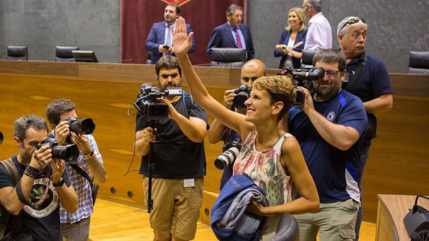 María Chivite, elegida presidenta de Navarra con algunas abstenciones (5 de 7) de Bildu