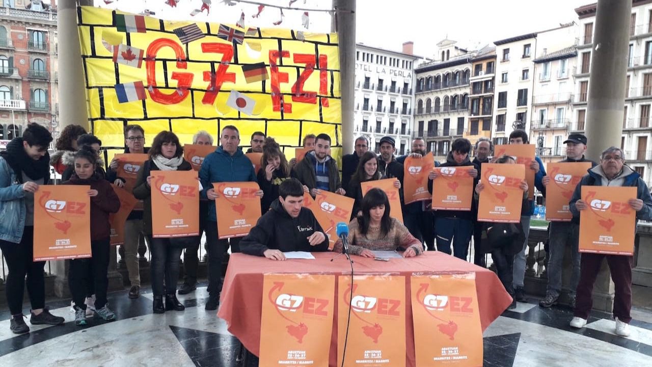 Podemos Euskadi y EH Bildu se unen al llamamiento a la "desobediencia civil masiva" frente a la cumbre del G-7