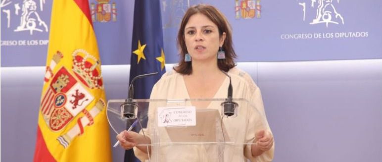 Adriana Lastra, portavoz del PSOE en el Congreso de los Diputados
