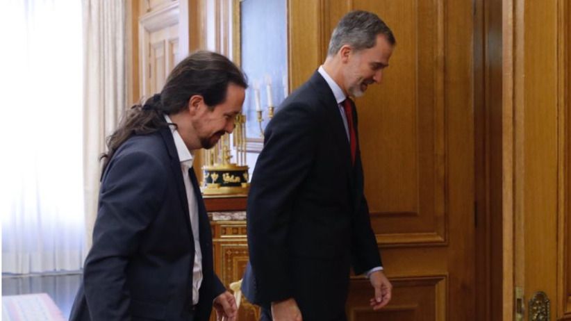 Pablo Iglesias y Felipe VI