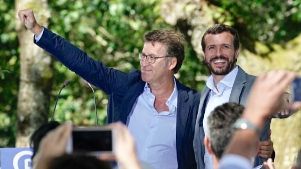 Feijóo y Alonso cierran filas en torno a Casado ante la cita electoral del 10-N