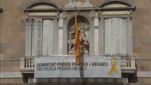 Retiran del balcón de la Generalitat la pancarta en favor de los presos independentistas