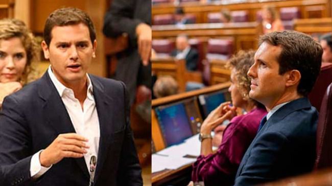 PP y Ciudadanos exigen al PSOE romper los pactos de gobierno con los independentistas en Cataluña