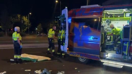 Accidente de tráfico en la intersección de Francisco Silvela con Príncipe de Vergara (Foto: @emergenciasmad)