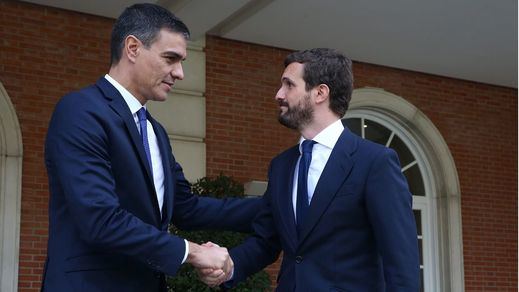 Casado reclama a Sánchez aplicar ya la ley de Seguridad Nacional y actuar contra Torra