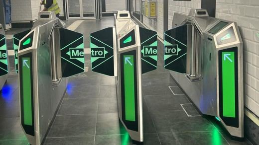 Tornos inteligentes en el Metro (Foto: Comunidad de Madrid)