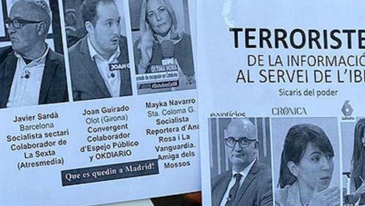 Seis periodistas catalanes, señalados como 